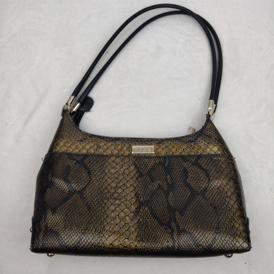 Gucci Vintage Snake Skin Leather Shoulder Bag Handbag Women