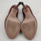 Gucci Lisbeth Burgundy Red Patent Leather Peep Toe Platform High Heels UK 6 EU 39