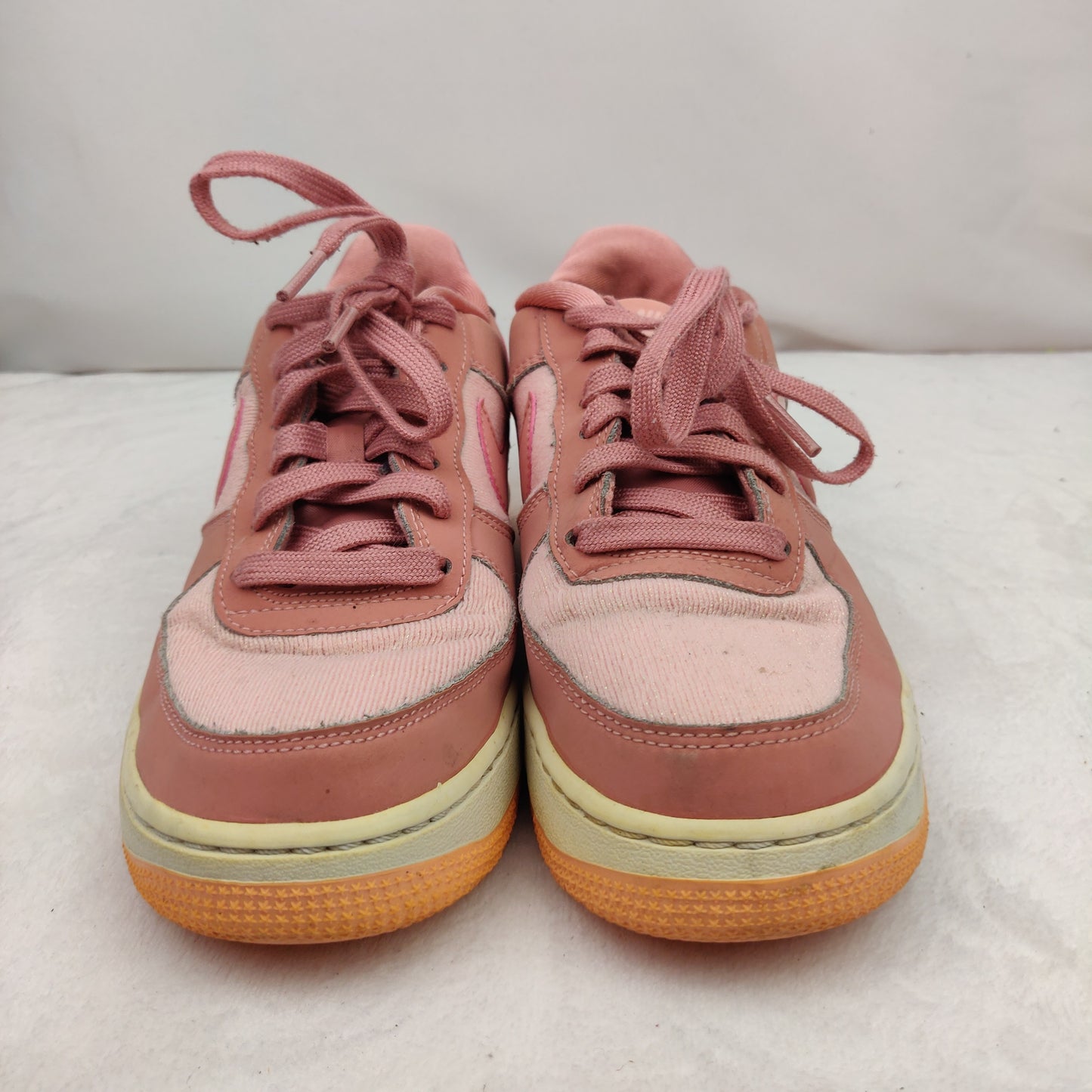 Nike Pink Air Force 1 LV8 GS Rust Pink Trainers Shoes Women UK 5.5 ~ 849345-603