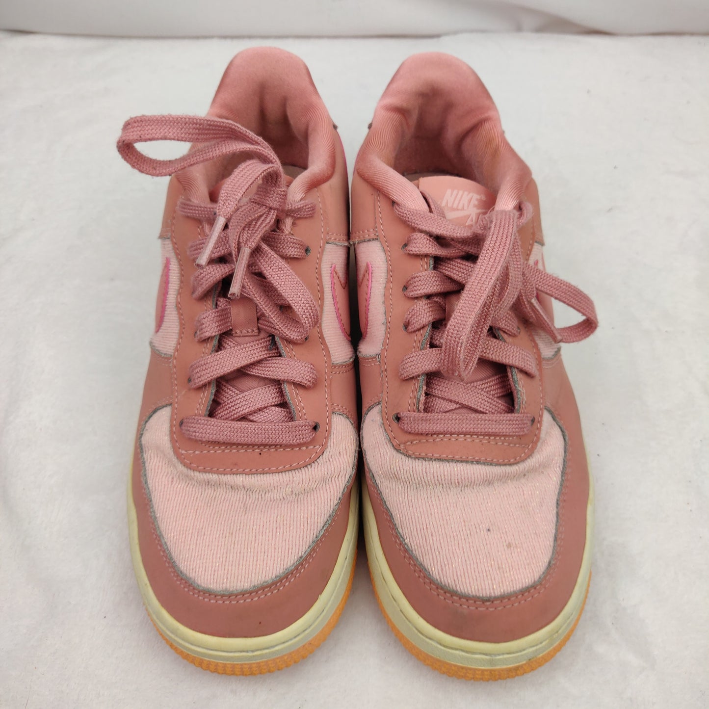 Nike Pink Air Force 1 LV8 GS Rust Pink Trainers Shoes Women UK 5.5 ~ 849345-603