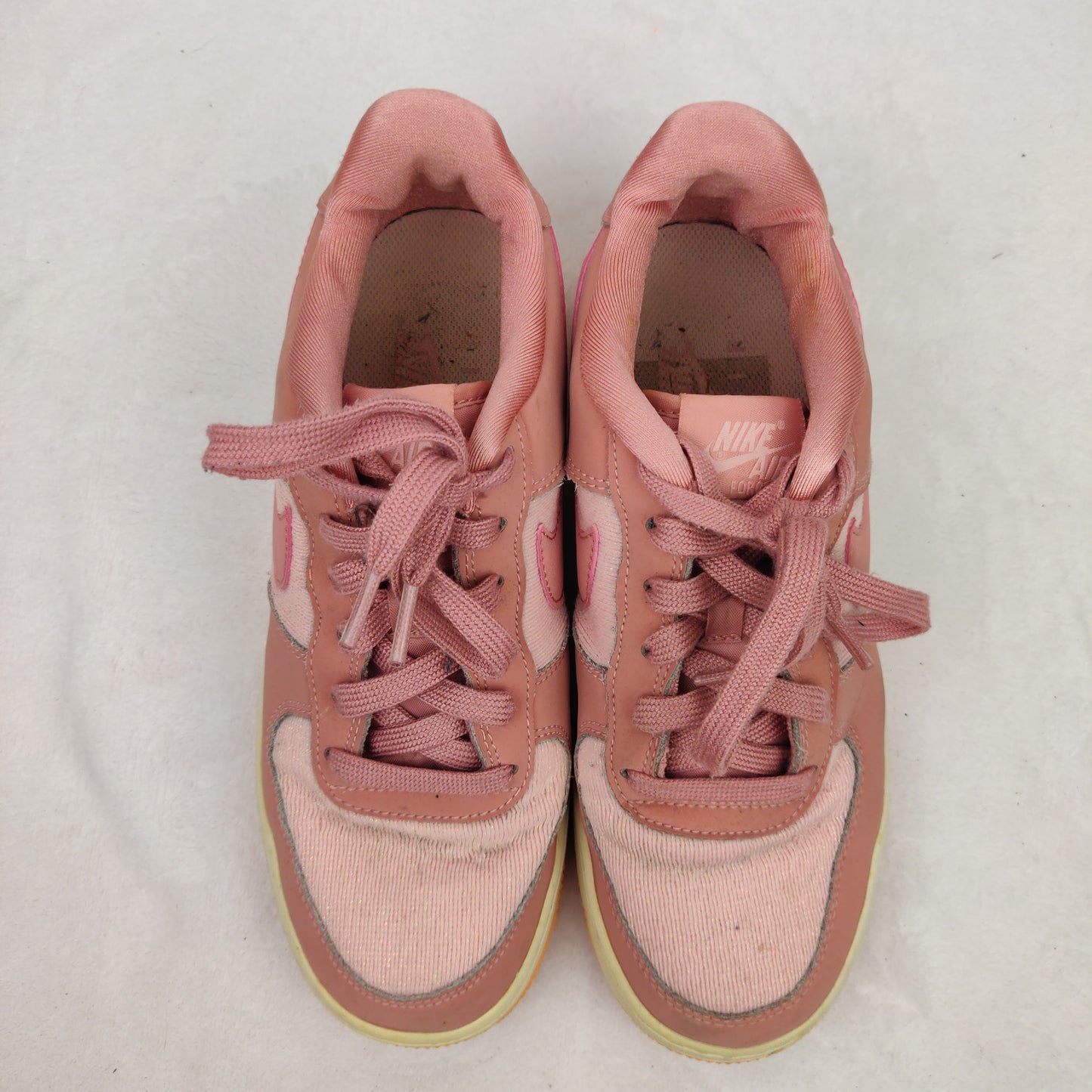 Nike Pink Air Force 1 LV8 GS Rust Pink Trainers Shoes Women UK 5.5 ~ 849345-603