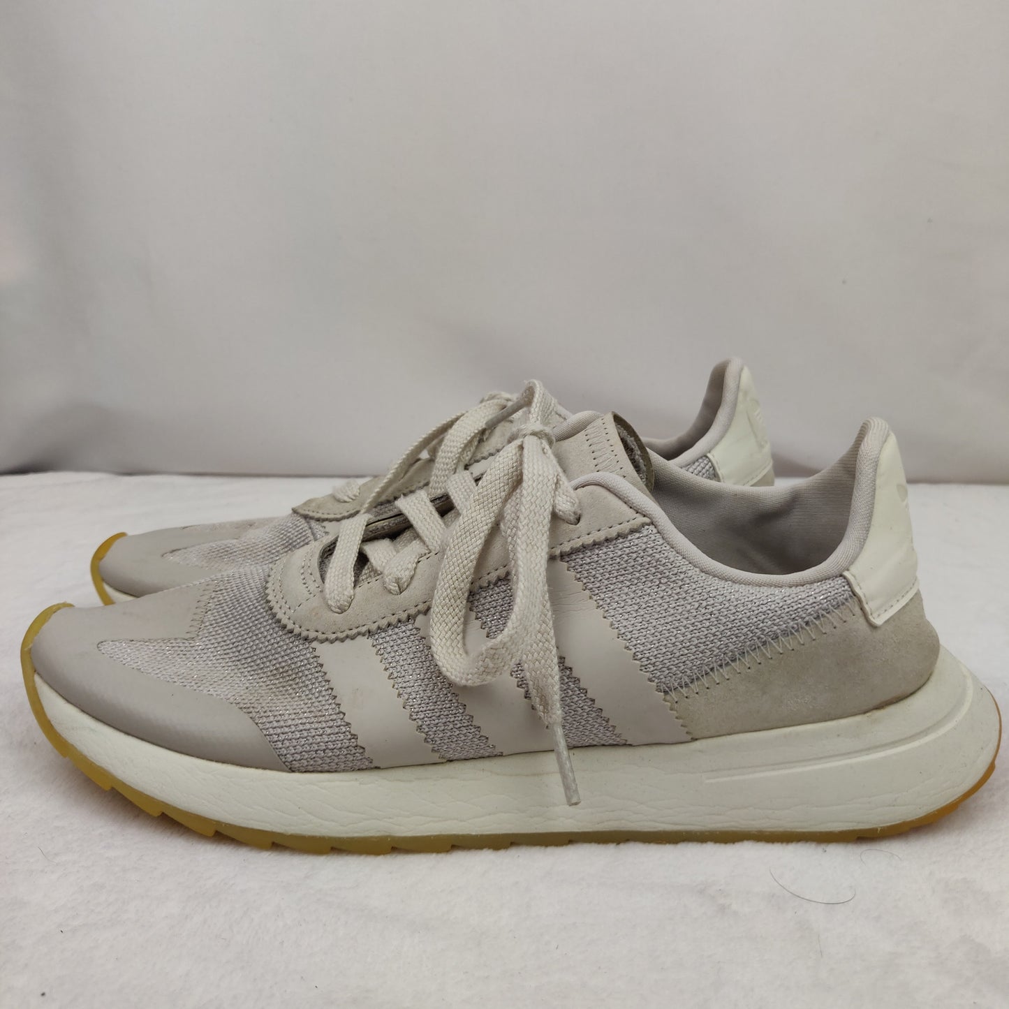 Adidas FLB Flashback Pearl Grey/Crystal Trainers Shoes Women UK 7 ~ BY9688