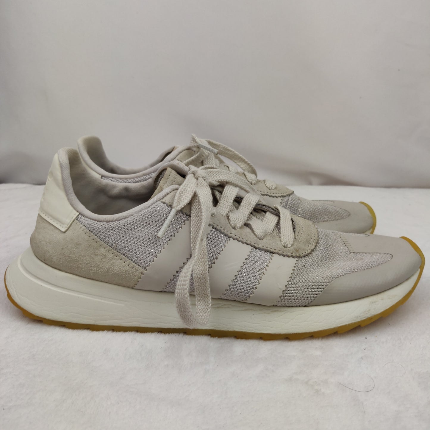 Adidas FLB Flashback Pearl Grey/Crystal Trainers Shoes Women UK 7 ~ BY9688
