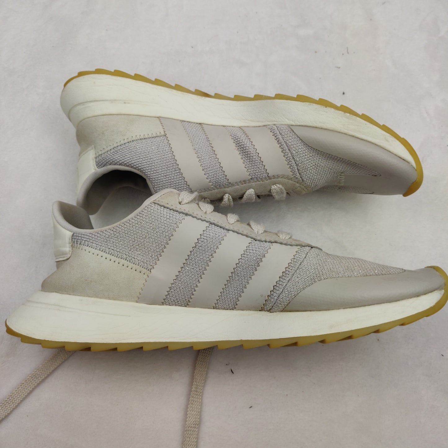 Adidas FLB Flashback Pearl Grey/Crystal Trainers Shoes Women UK 7 ~ BY9688