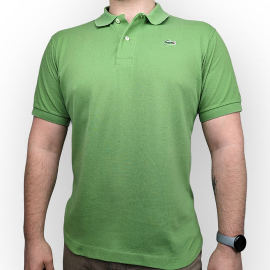 Lacoste Green Cotton Short Sleeve Casual Polo Shirt Men Size Large