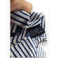 Tommy Hilfiger Blue White 80s Two Ply Long Sleeve Striped Shirt Men Size Large