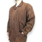 The Vali Vintage Brown Suede Leather Coat Jacket Men Size Small (Fits Medium)