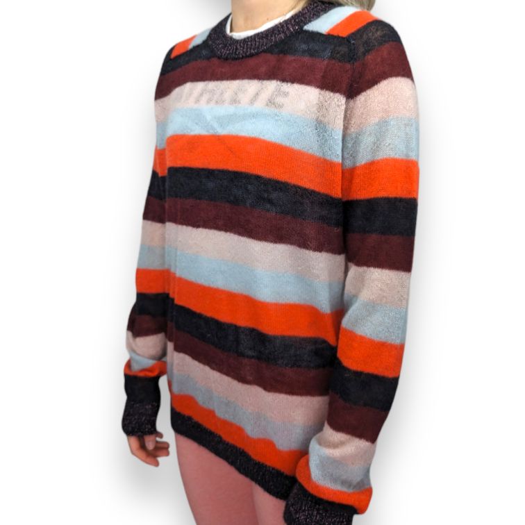 Scotch and Soda Multicolour Crew Neck Pullover Jumper Women Size Large