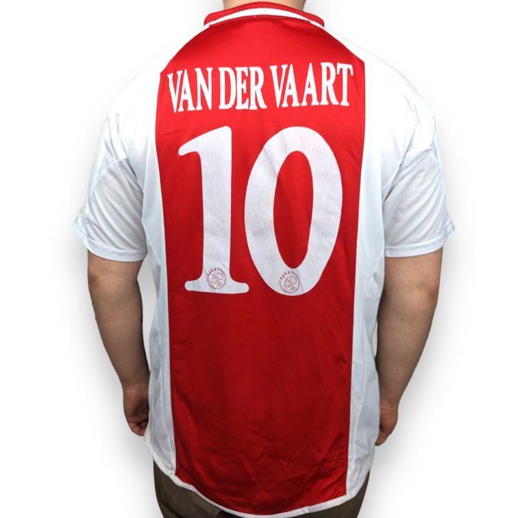 Ajax 2005/05 Home Jersey Van Der Vaart Red Adidas Football Shirt Men Size XL