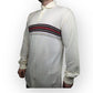 Tommy Hilfiger Vintage White Long Sleeve Cotton Polo Shirt Men Size Large