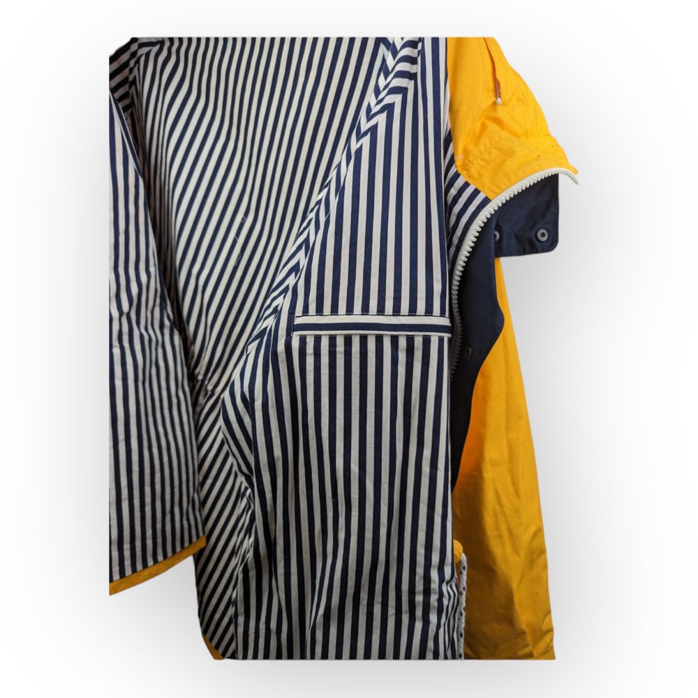 Nautica Vintage Yellow Windbreaker Jacket Men Size Medium