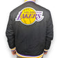 NBA Lakers Black James 23 Button Up Varsity Jacket Men Size Large