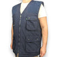 Champion Vintage Navy Blue Fishing Hunting Waistcoat Gilet Jacket Men Size XL