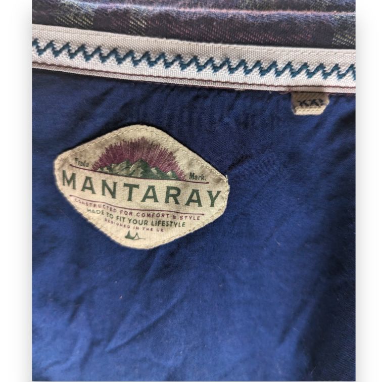 Mantaray Vintage Burgundy Long Sleeve Thick Checked Shirt Men Size 2XL