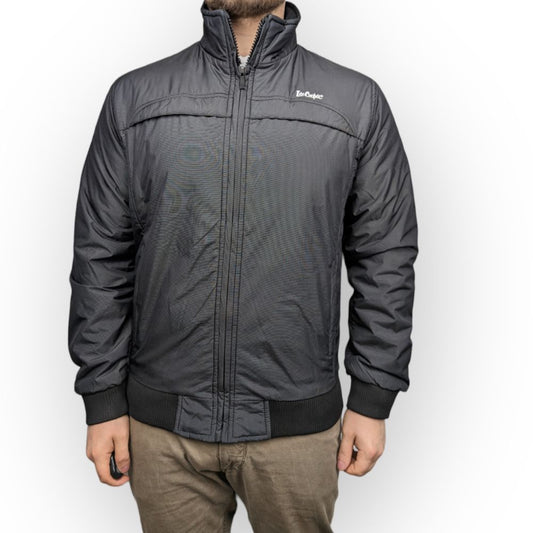 Lee Cooper Vintage Black Bomber Jacket Men Size Large