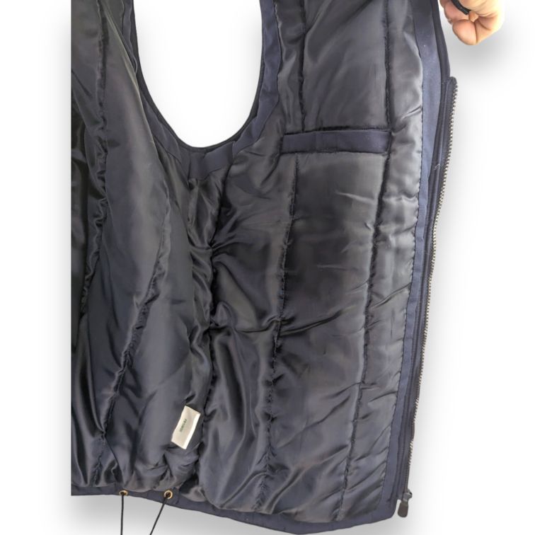 Champion Vintage Navy Blue Fishing Hunting Waistcoat Gilet Jacket Men Size XL