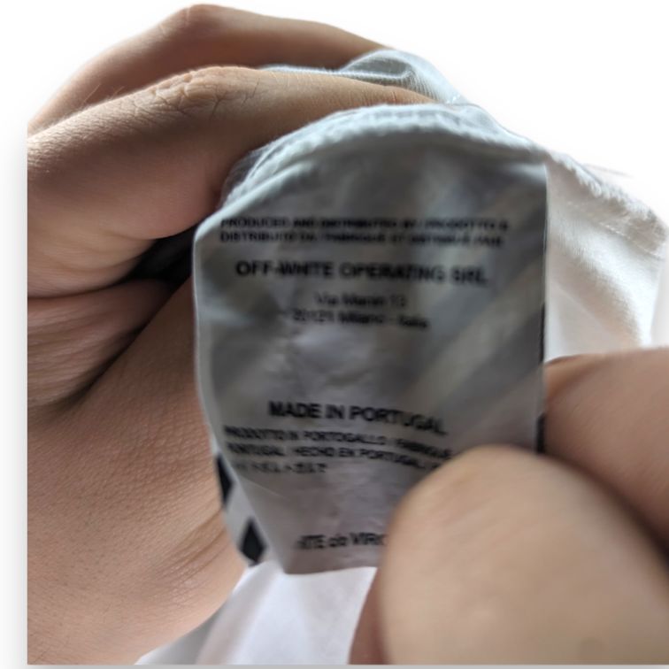 Off-White Main Label Mona Lisa White T-shirt Men Size Large