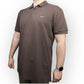 Nike Vintage Brown Cotton Short Sleeve Activewear Polo Shirt Men 2XL