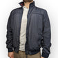 Wrangler Navy Bomber Jacket Men Size Large