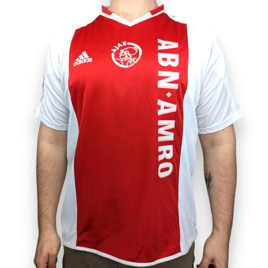 Ajax 2005/05 Home Jersey Van Der Vaart Red Adidas Football Shirt Men Size XL