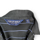 Ralph Lauren Polo Golf Vintage Black Long Sleeved Striped Polo Shirt Men Medium