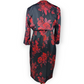 Michaela Louisa Rose Print Red Black Blazer Jacket & Dress Outift Women Medium