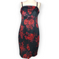 Michaela Louisa Rose Print Red Black Blazer Jacket & Dress Outift Women Medium