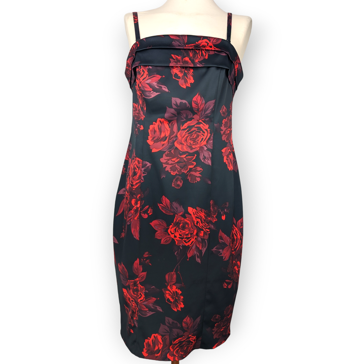 Michaela Louisa Rose Print Red Black Blazer Jacket & Dress Outift Women Medium