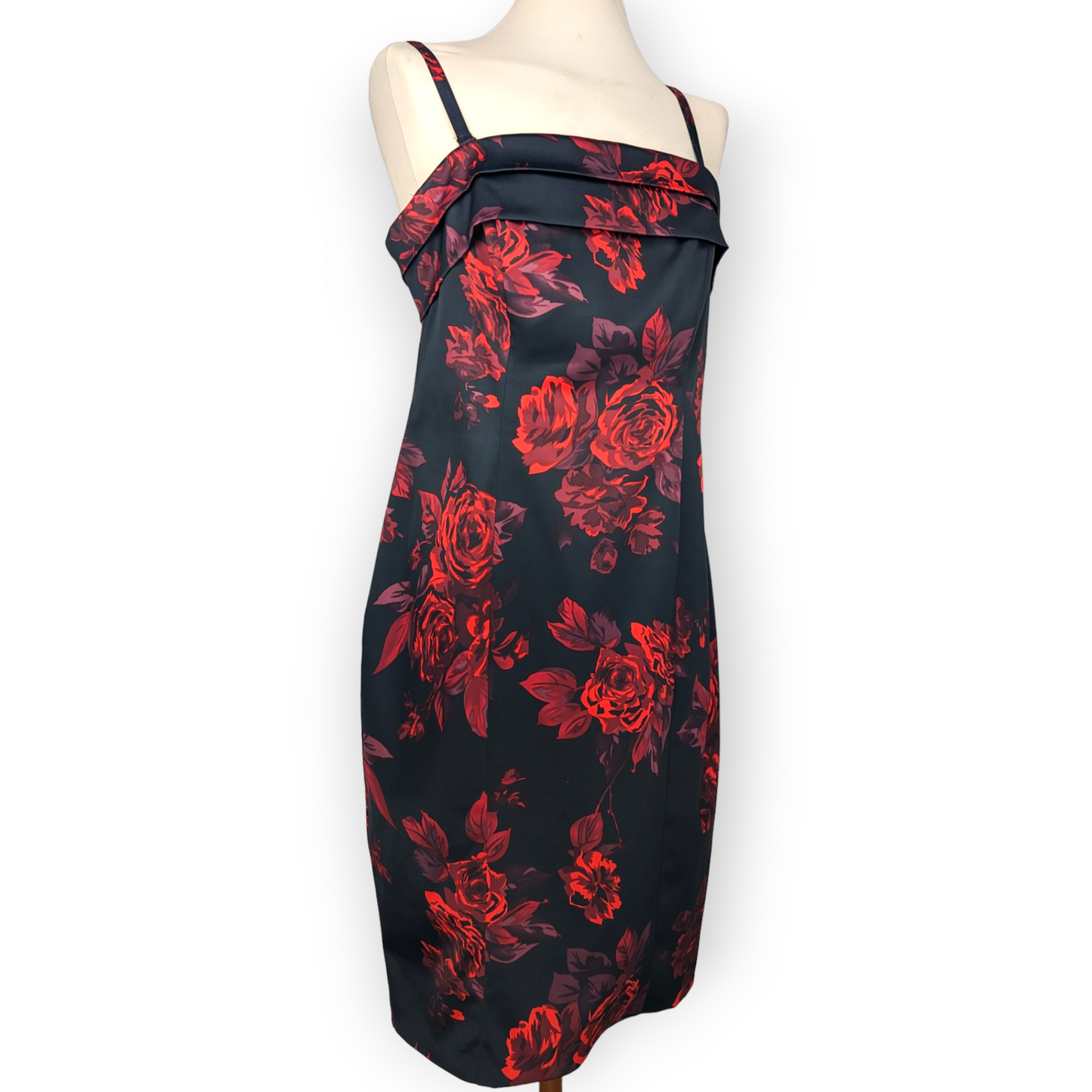 Michaela Louisa Rose Print Red Black Blazer Jacket & Dress Outift Women Medium