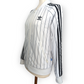 Adidas Originals White Black Striped Track Jacket Women Size UK 10 Medium