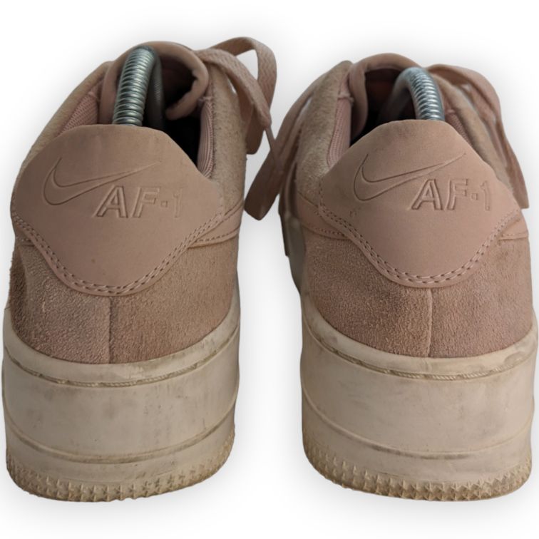 Nike Air Force 1 Sage Low Particle Pink Suede Trainers Women UK 7 - AR5339-201