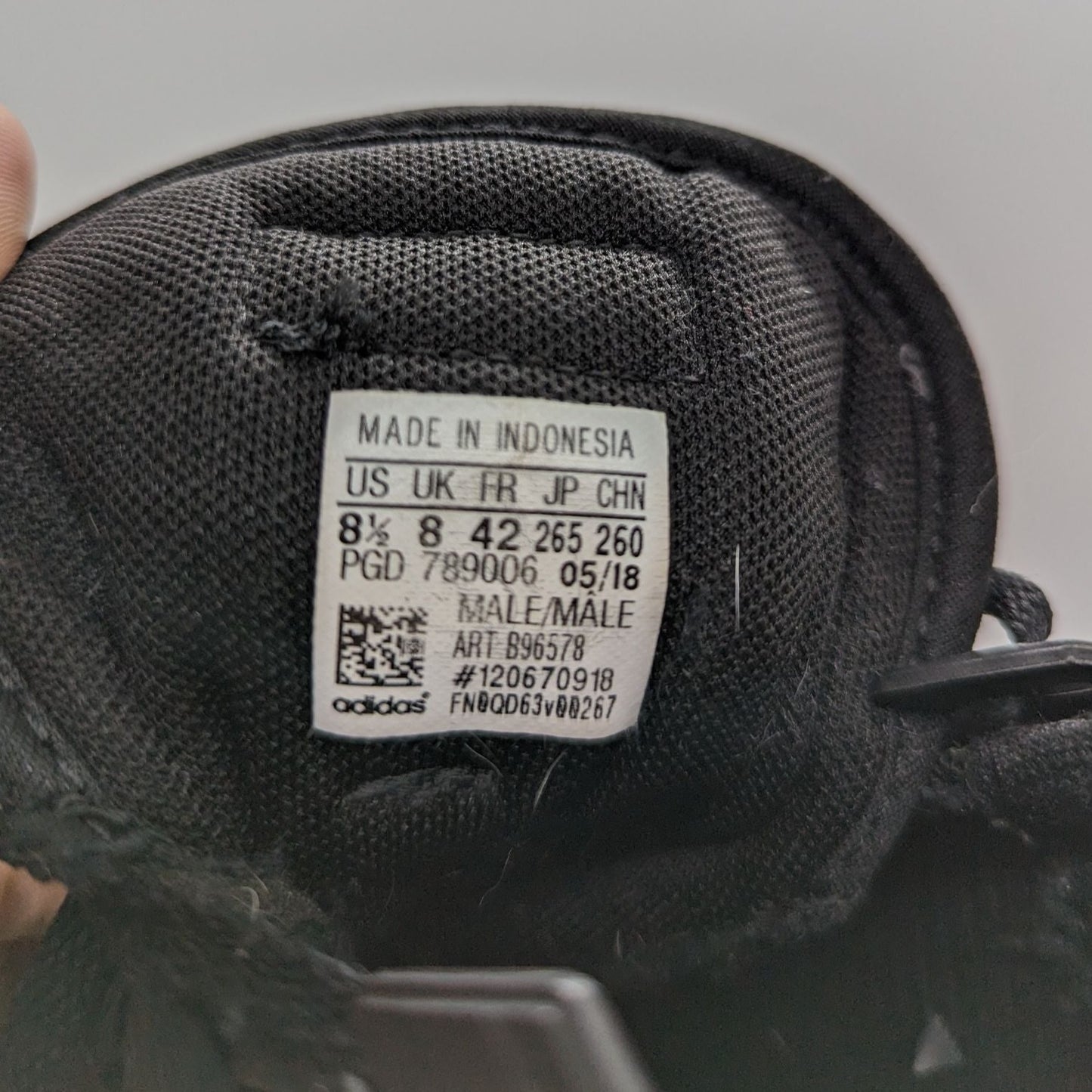 Adidas Duramo 9 Black Running Trainers Sneakers B96578 Men Size UK 8