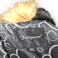 Fellymoon Black/Brown Leather Fur Gilet Vest Jacket Women Size XL