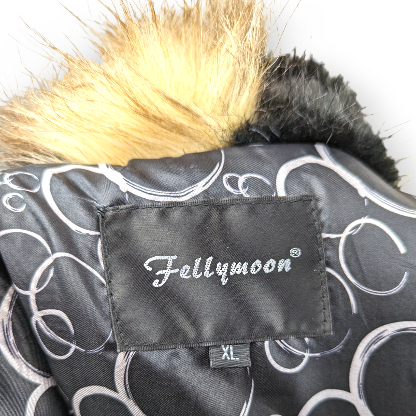 Fellymoon Black/Brown Leather Fur Gilet Vest Jacket Women Size XL