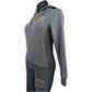 Diesel Grey Full Tracksuit Set Full-Zip Hoodie and Sweatpants Women Size XS