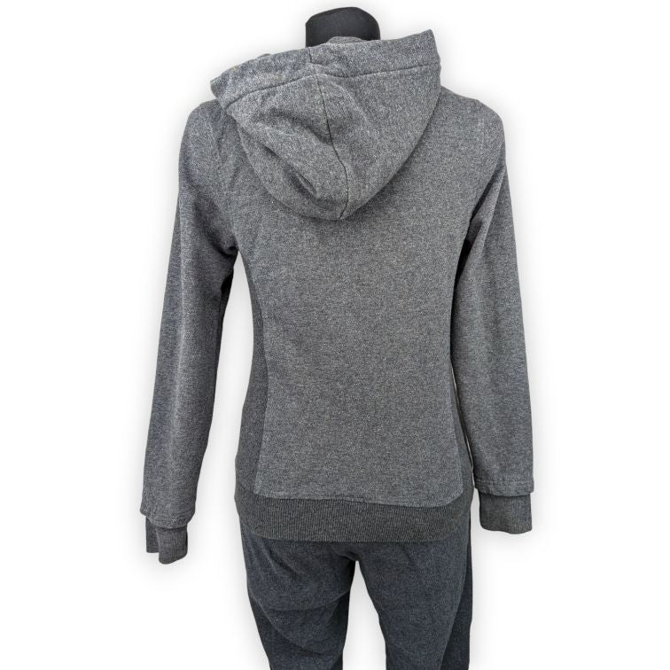 Diesel Grey Full Tracksuit Set Full-Zip Hoodie and Sweatpants Women Size XS