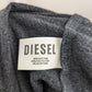 Diesel Grey Full Tracksuit Set Full-Zip Hoodie and Sweatpants Women Size XS