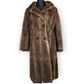 David Vard Vintage Ireland Dublin Brown Real Fur Coat Jacket Women Size Medium