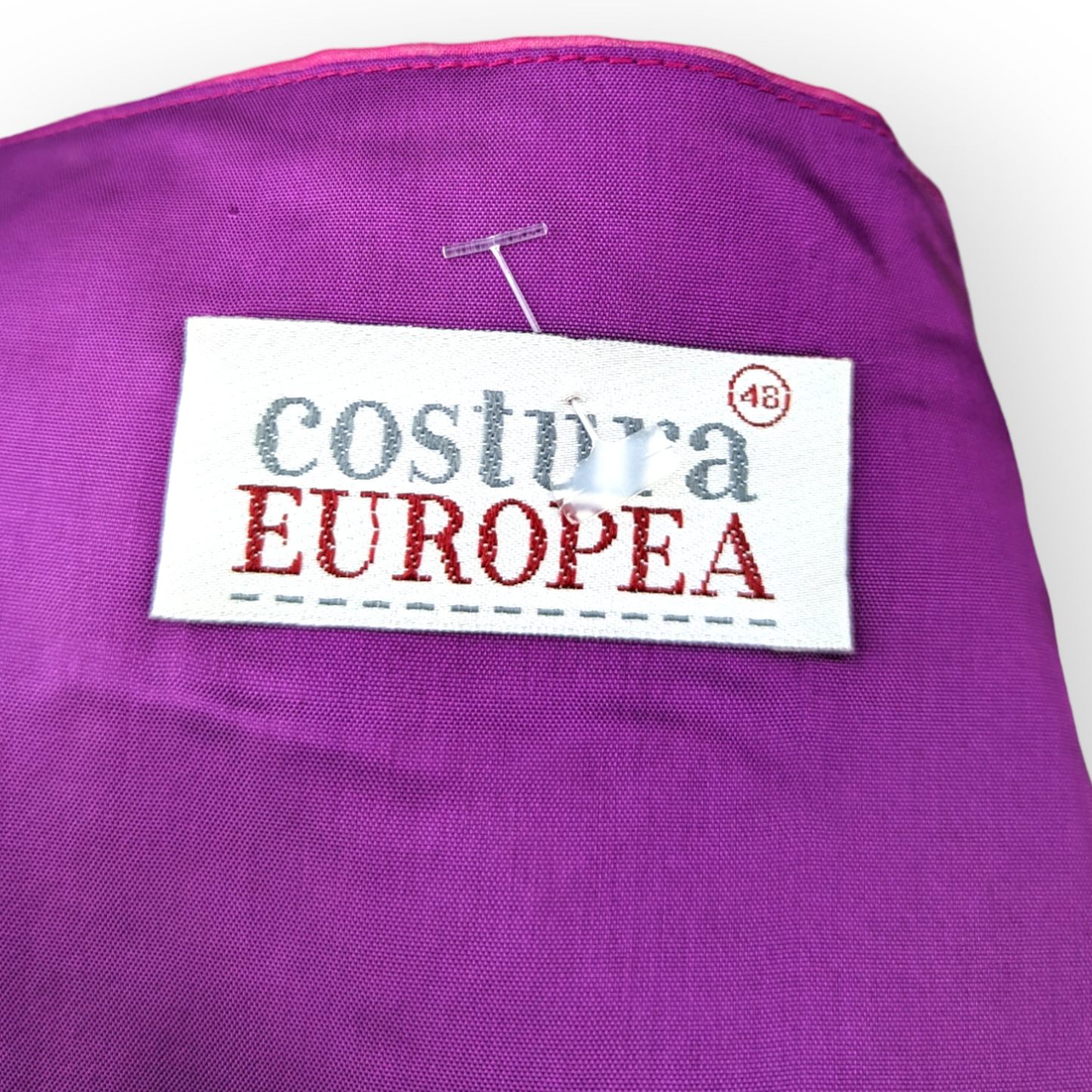 Costura Europea Purple 3 Piece Suit Blazer Jacket Top Skirt Dress Women Size 48