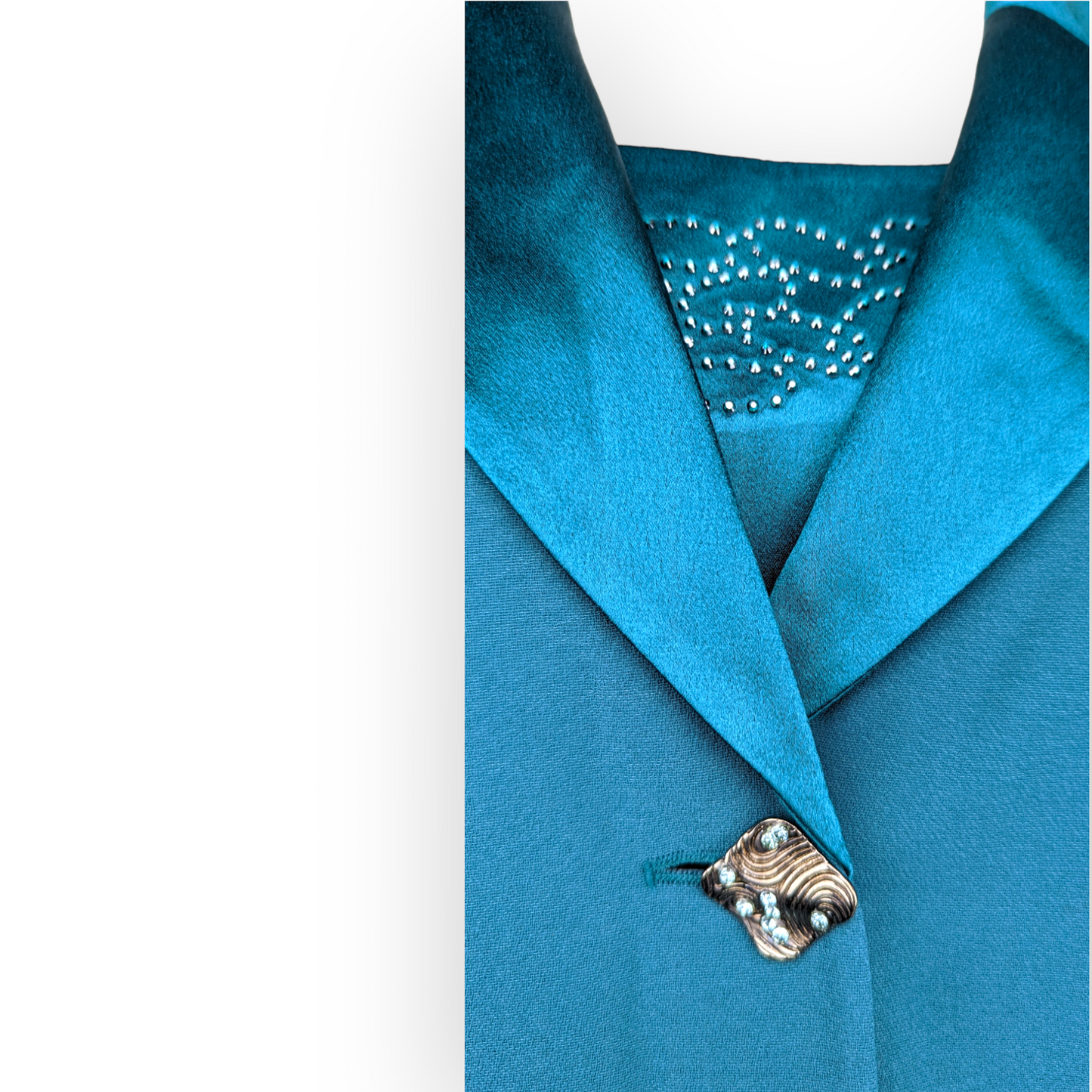 Jomhoy Green 3 Piece Suit Blazer Jacket Top Skirt Dress Women Size 50