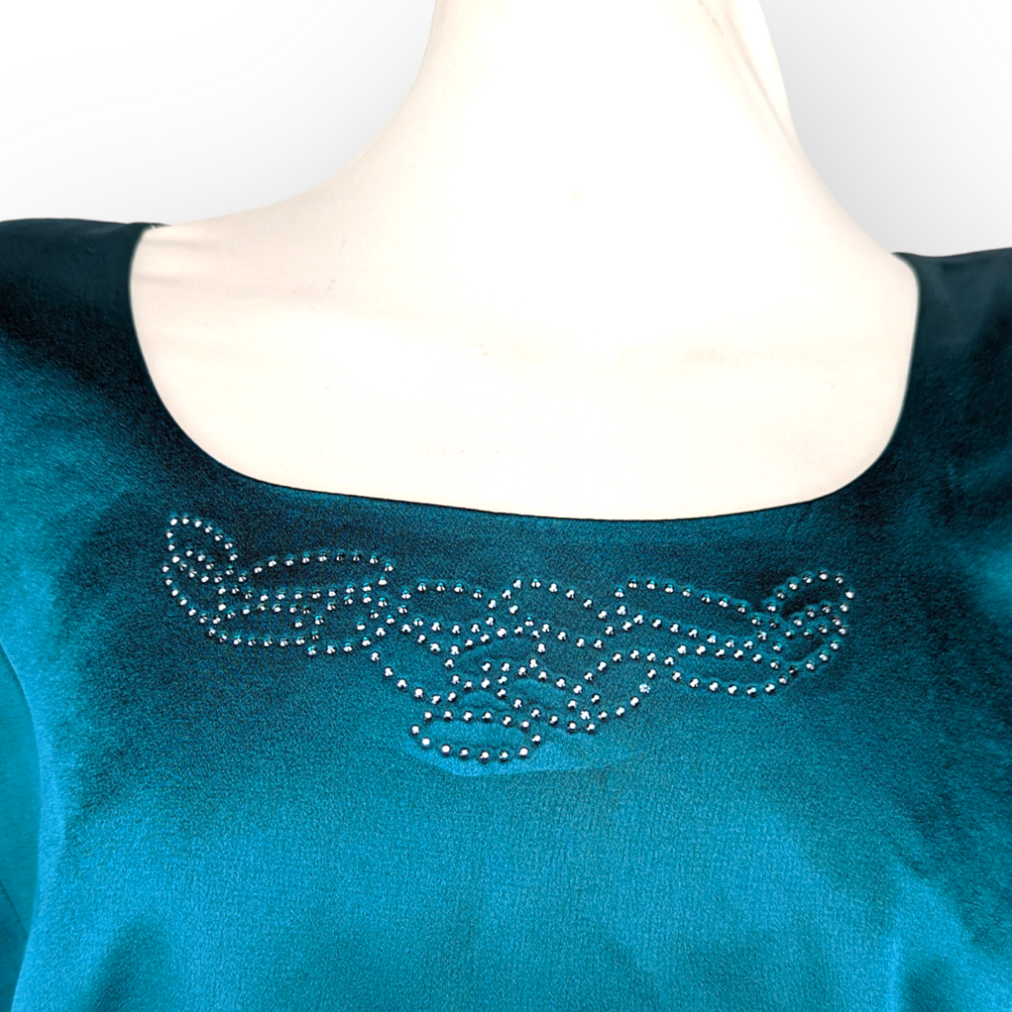 Jomhoy Green 3 Piece Suit Blazer Jacket Top Skirt Dress Women Size 50