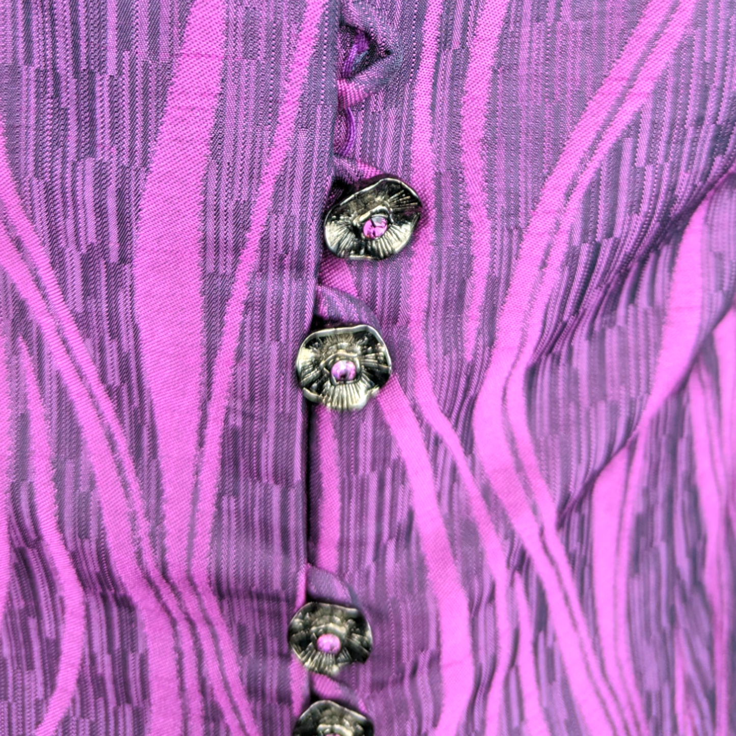 Jomhoy Purple 3 Piece Suit Blazer Jacket Top Skirt Dress Women Size 44