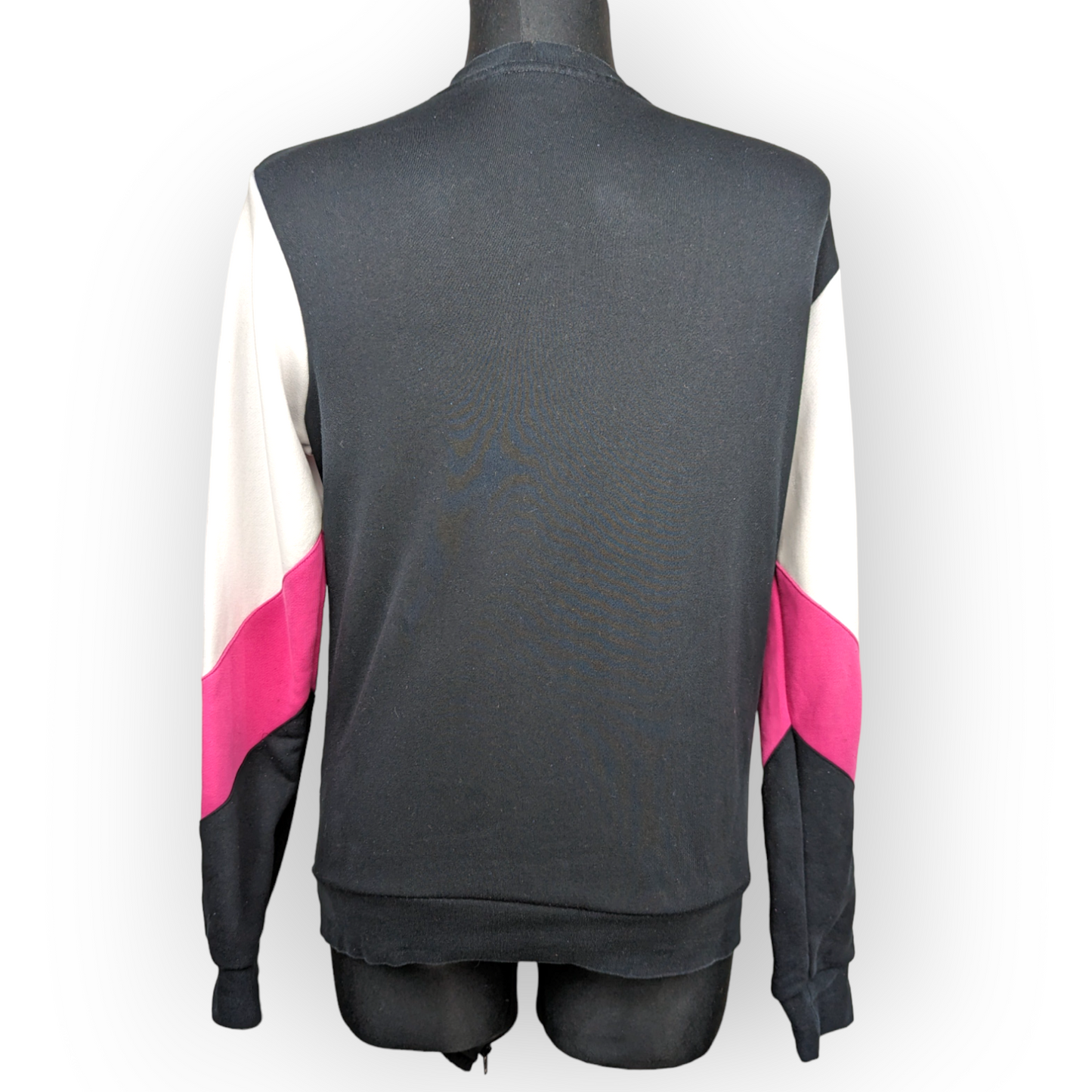 Diesel Black Pink Pullover Crew Neck Sweatshirt Women Size XS