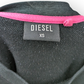 Diesel Black Pink Pullover Crew Neck Sweatshirt Women Size XS