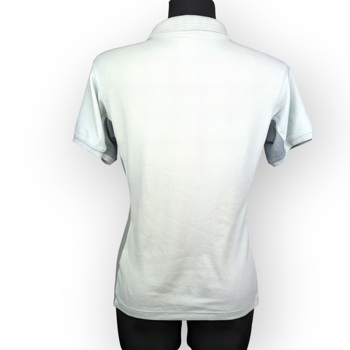 Nike Vintage White Short Sleeve 1/4 Zip Polo Shirt Women Small (UK 4-6)