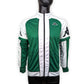 Kappa Vintage Green Track Jacket Removable Snap Sleeves Men Size Medium