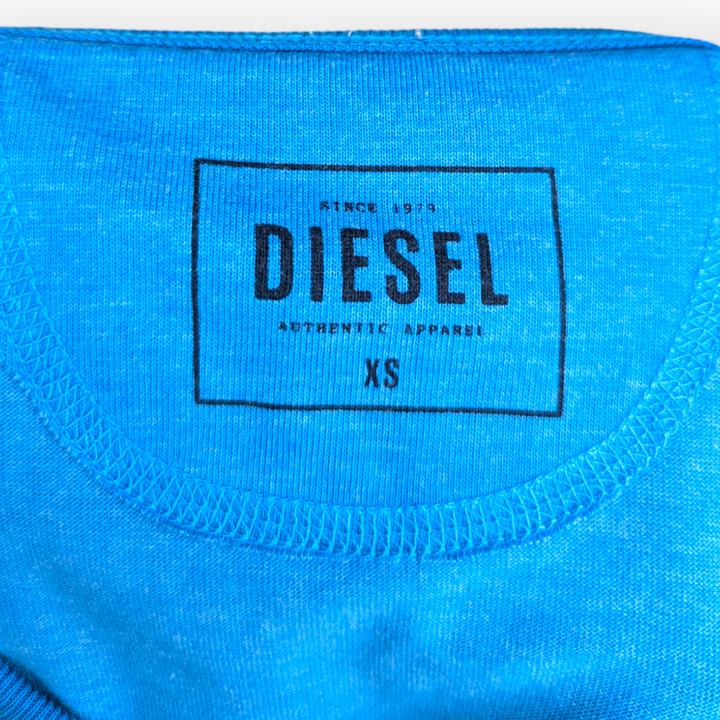 Diesel Vintage Blue Short Sleeve Cotton T-Shirt Men Size XS