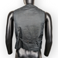 Freezone Vintage Black Leather Sport Button Vest Waistcoat Men Size Small
