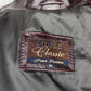 Noble Classic Vintage Brown Button Leather Jacket Men Size Medium