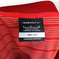 Nike Golf Dri Fit Red Striped Short Sleeve Polo Shirt Men Size Small